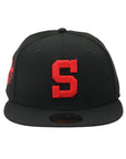 New Era 59Fifty MLB San Diego Padres National League 1969 - 1999 Black and Red Fitted Hat