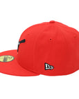 New Era 59FIFTY Fitted Cap – Red Swinging Mascot Logo
