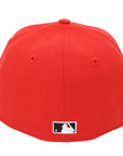 New Era 59FIFTY Fitted Cap – Red Swinging Mascot Logo