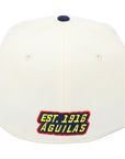 Club América New Era 59FIFTY Fitted Hat – Chrome White/Navy