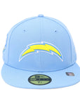 New Era 59Fifty Los Angels Chargers Baby Blue Fitted Hat