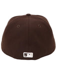 San Diego Padres Brown Fitted Hat 59FIFTY Cap | Classic SD Logo Baseball Hat