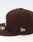 San Diego Padres Brown Fitted Hat 59FIFTY Cap | Classic SD Logo Baseball Hat