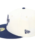 San Diego Padres Fitted Hat Cream Navy 59FIFTY Cap | Vintage Baseball Hat