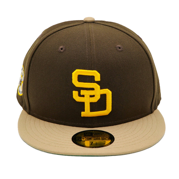 New Era Men's San Diego Padres Brown 59Fifty Fitted Hat