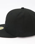 New Era San Diego Padres 59FIFTY fitted hat with a clean, all-black tonal design