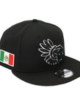 Mexico Black & White Snapback Hat