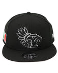 Mexico Black & White Snapback Hat