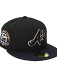 Atlanta Braves 59FIFTY Fitted Cap – Black/Navy (Inaugural Season Side Patch)