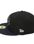 Atlanta Braves 59FIFTY Fitted Cap – Black/Navy (Inaugural Season Side Patch)