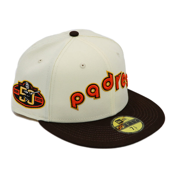 San Diego Padres New Era Retro Jersey Script 59FIFTY Fitted Hat