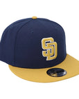 9FIFTY San Diego Padres 2-Tone Color Pack Navy Gold Snapback Hat