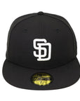 New Era 59Fifty MLB San Diego Padres Fitted Cap Black and White