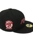 San Diego Padres Japanese Script Black Red Fitted Cap