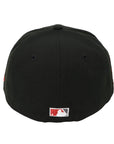 San Diego Padres Japanese Script Black Red Fitted Cap