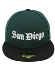 San Diego Padres Field Green Fitted Cap