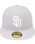New Era 59Fifty MLB San Diego Padres Grey Basic Fitted Hat