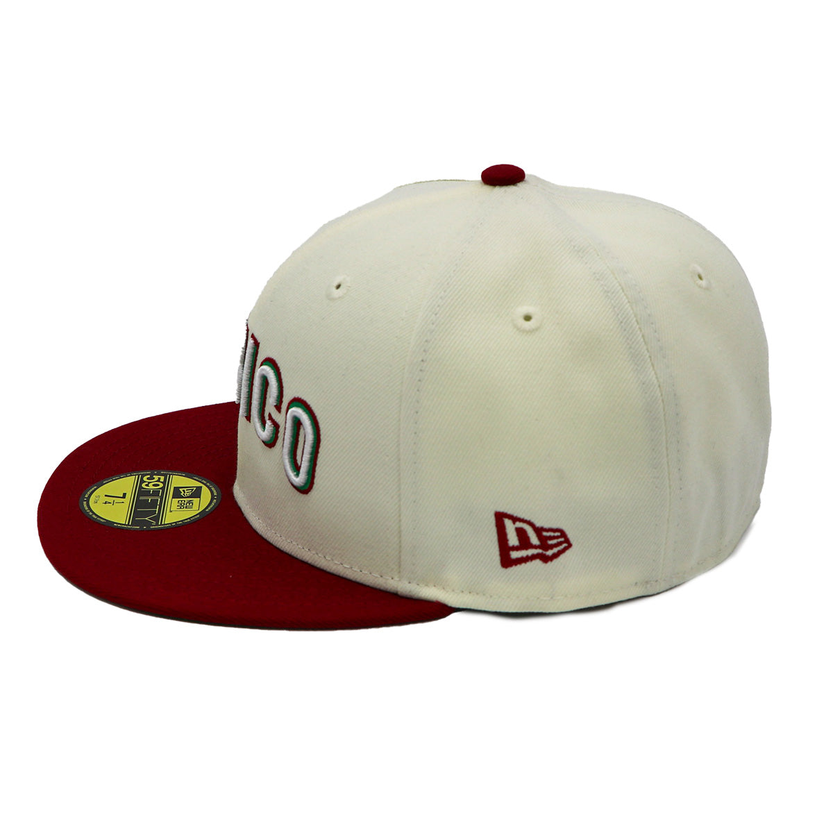 Mexico Script New Era 59Fifty World Baseball Classic 2-Tone Maroon/Chrome Fitted Hat
