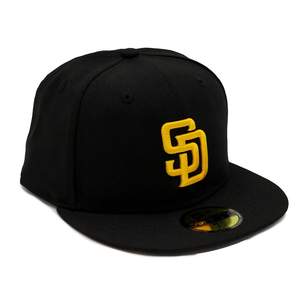 NewEra 59Fifty San Diego Padres Black Fitted Hat