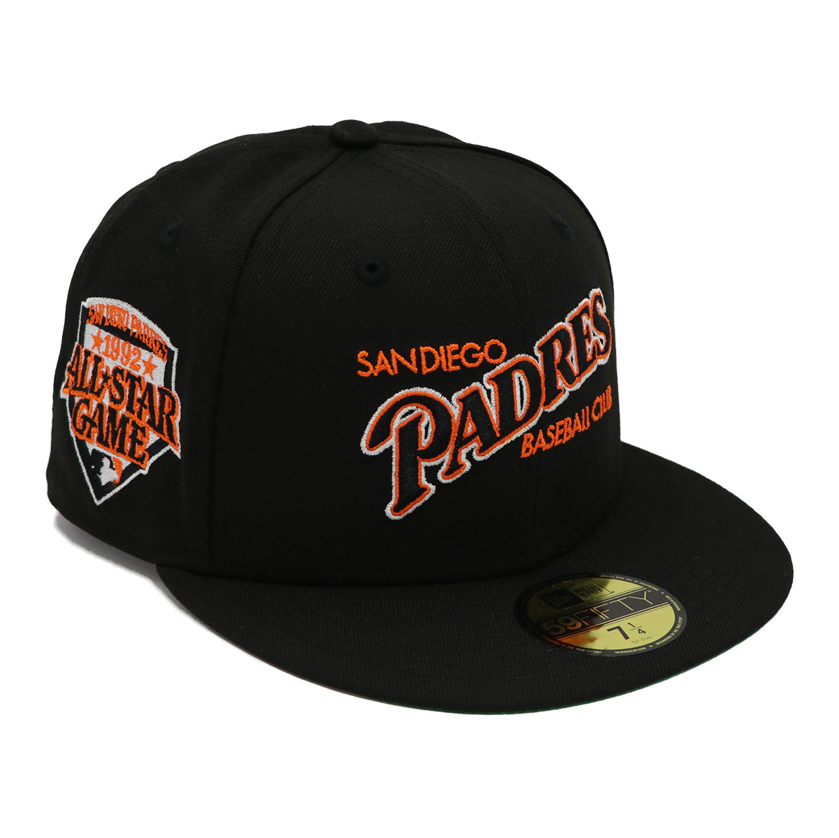 New Era 59Fifty San Diego Padres Vintage Script Orange/Black ASG Fitted Hat