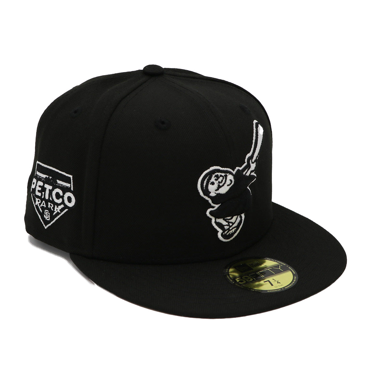 NewEra 59Fifty San Diego Padres Swinging Friar Petco Park Black Fitted Hat
