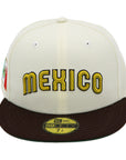 Mexico New Era 59Fifty WBC 2-Tone Stone/Brown Fitted Hat