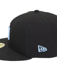 San Diego Padres Black/Sky Blue Chrome 59FIFTY Fitted Hat
