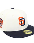 New Era 59FIFTY San Diego Padres Chrome/Navy Fitted Hat