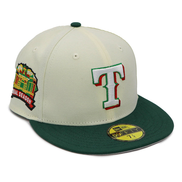 NewEra 59Fifty Texas Rangers Final Season 2-Tone Chrome/Green