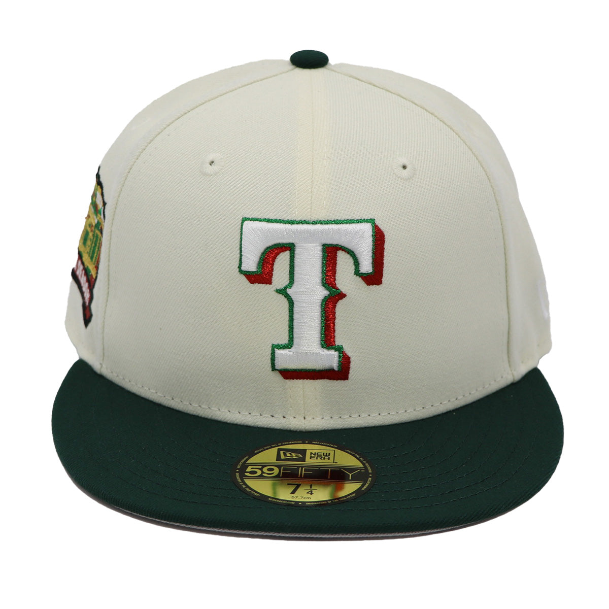 NewEra 59Fifty Texas Rangers Final Season 2-Tone Chrome/Green Fitted Hat