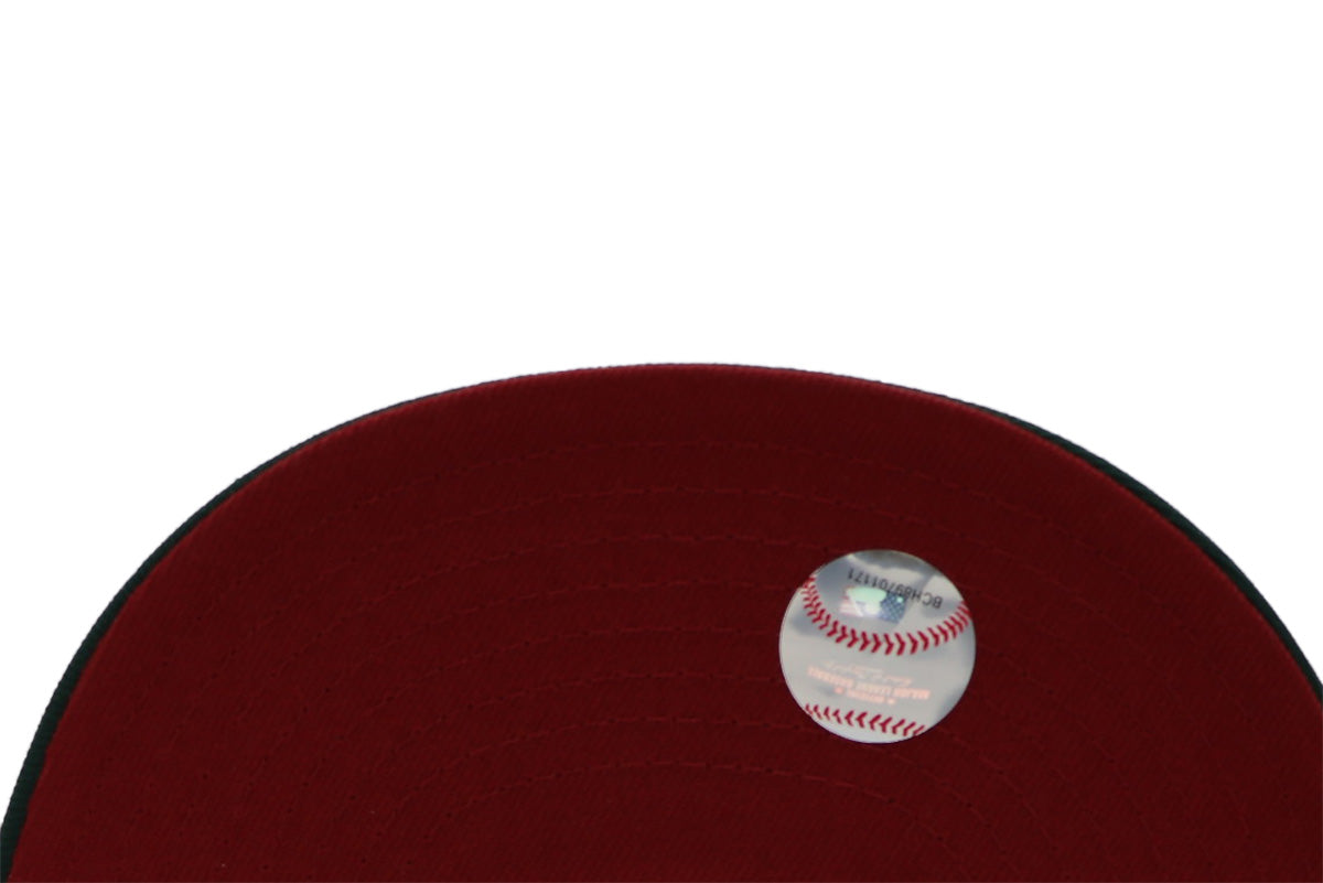 New Era 59Fifty MLB San Texas Rangers Off White and Green Fitted Hat