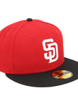 New Era 59FIFTY San Diego Padres Red/Black Fitted Hat