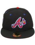 Atlanta Braves Black/Red 59FIFTY Fitted Hat