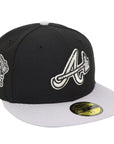Atlanta Braves Black/Gray 1876 59FIFTY Fitted Hat
