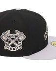 Atlanta Braves Black/Gray 1876 59FIFTY Fitted Hat