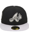 Atlanta Braves Black/Gray 1876 59FIFTY Fitted Hat