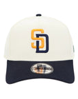 San Diego Padres Chrome/Navy 9FORTY A-Frame Snapback Hat