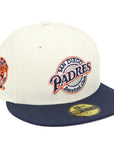 59FIFTY Padres Cream Navy Fitted Cap