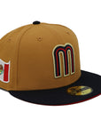 Mexico New Era 59Fifty WBC 2-Tone Tan/Black Fitted Hat