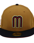 Mexico New Era 59Fifty WBC 2-Tone Tan/Black Fitted Hat
