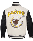 MLB San Diego Padres Retro Classic Men's Rib Wool Varsity Jacket