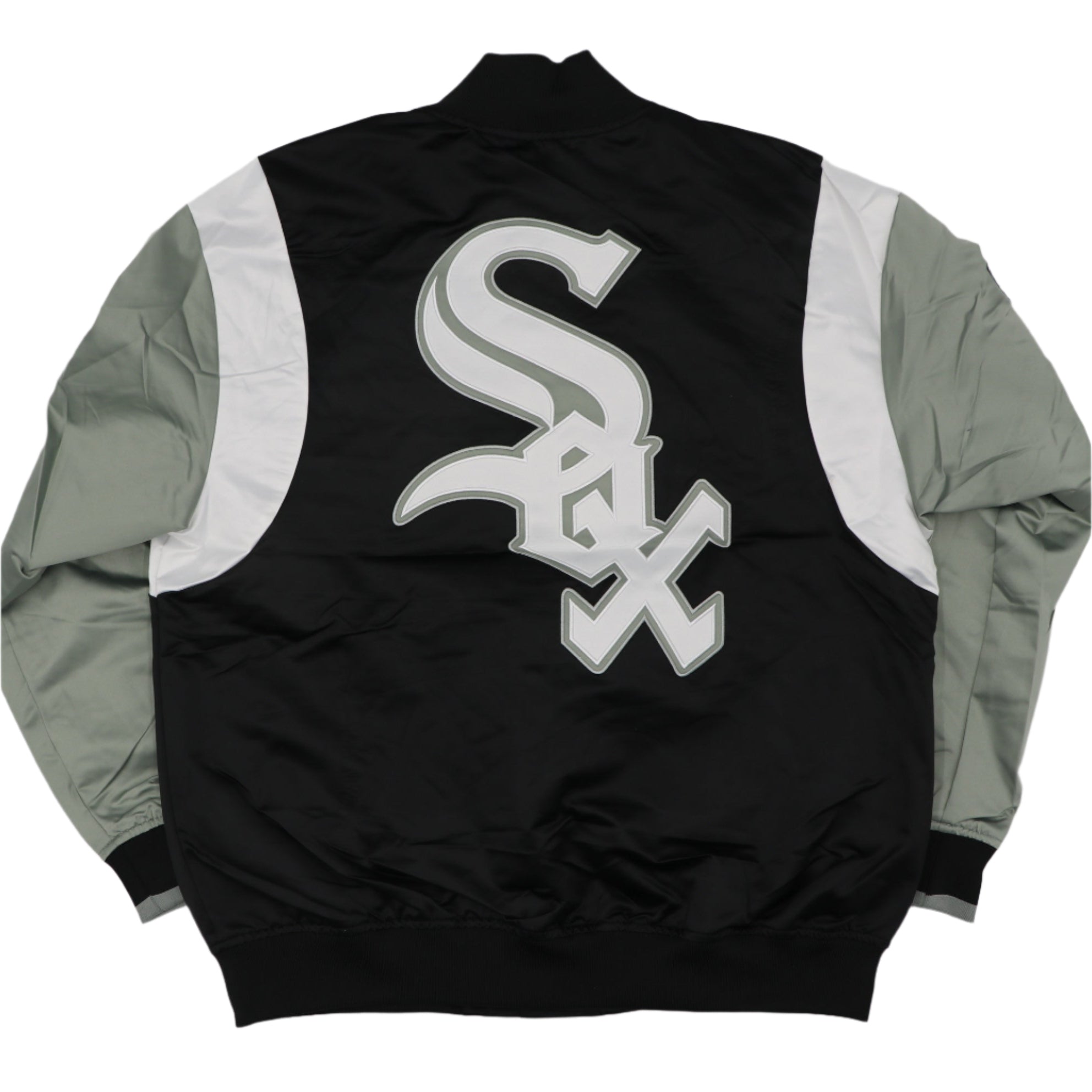 Mitchell and Ness MLB Chicago White Sox Black and Grey Satin