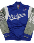 MLB SatinJckt Dodgers Vntg JK9255