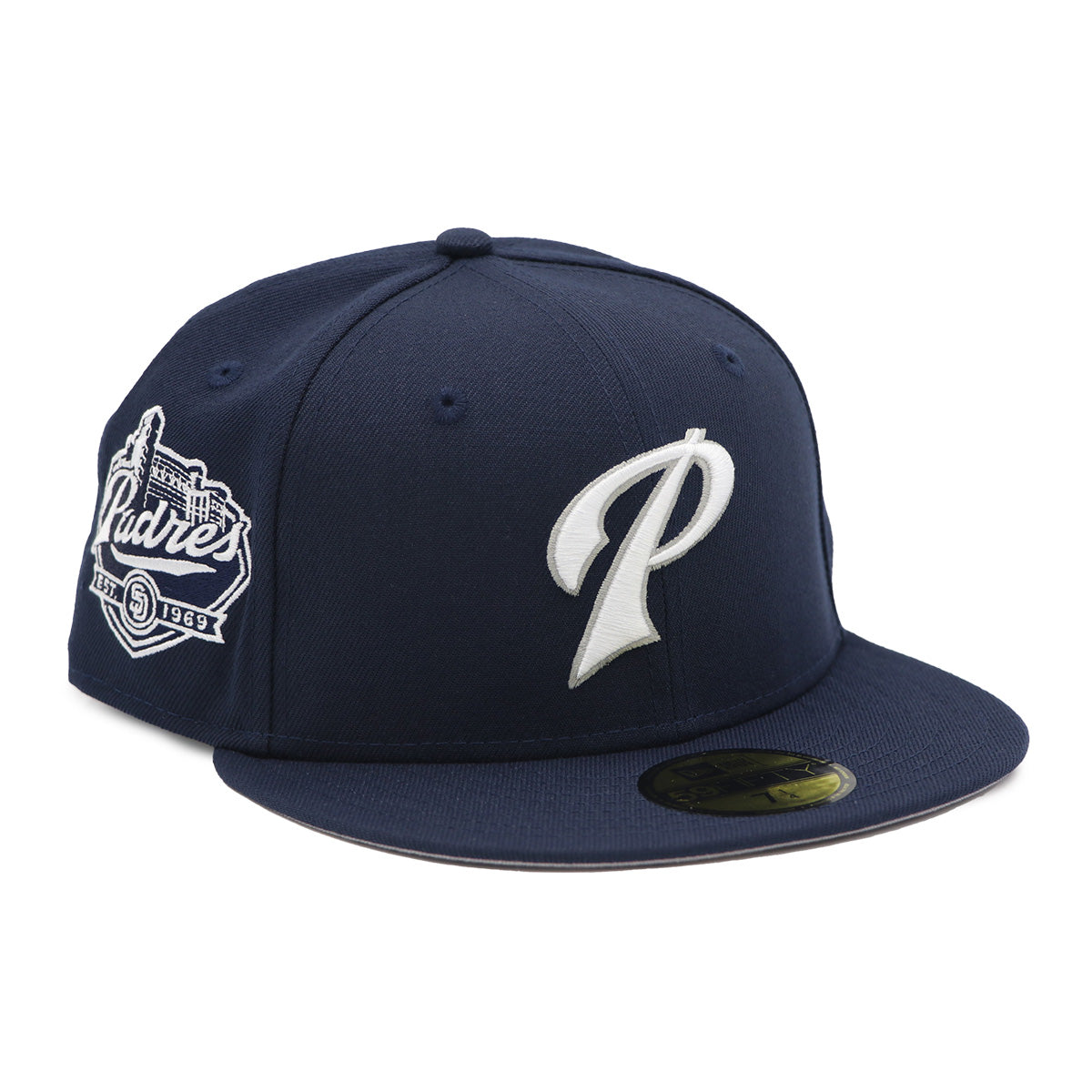 San Diego Padres Navy White P grey outline – Caliwearsd