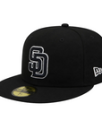 New Era 59Fifty San Diego Padres Swinging Friar Badge Black