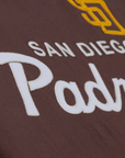 Women's San Diego Padres Brown Head Coach T-Shirt