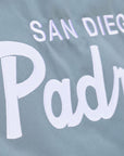 San Diego Padres Gray/Silver Thunderstorm Lightweight Satin Full-Snap Jacket