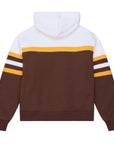 Mitcheal&AndNess Spring26 San Diego Padres Retro Pullover Hoodie – Brown & Gold