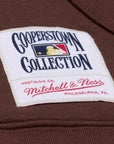Mitcheal&AndNess Spring26 San Diego Padres Retro Pullover Hoodie – Brown & Gold