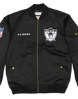 Mitchell & Ness Las Vegas Raiders Satin Bomber Jacket